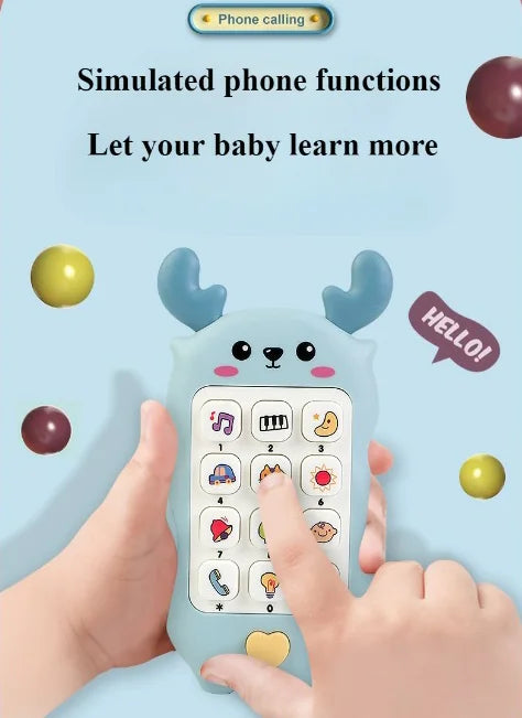 Children's Soft Plastic Music And Light Simulation Mobile Phone
