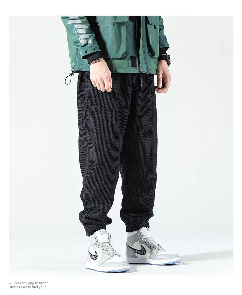 HIQOR Men's Corduroy Sweatpants