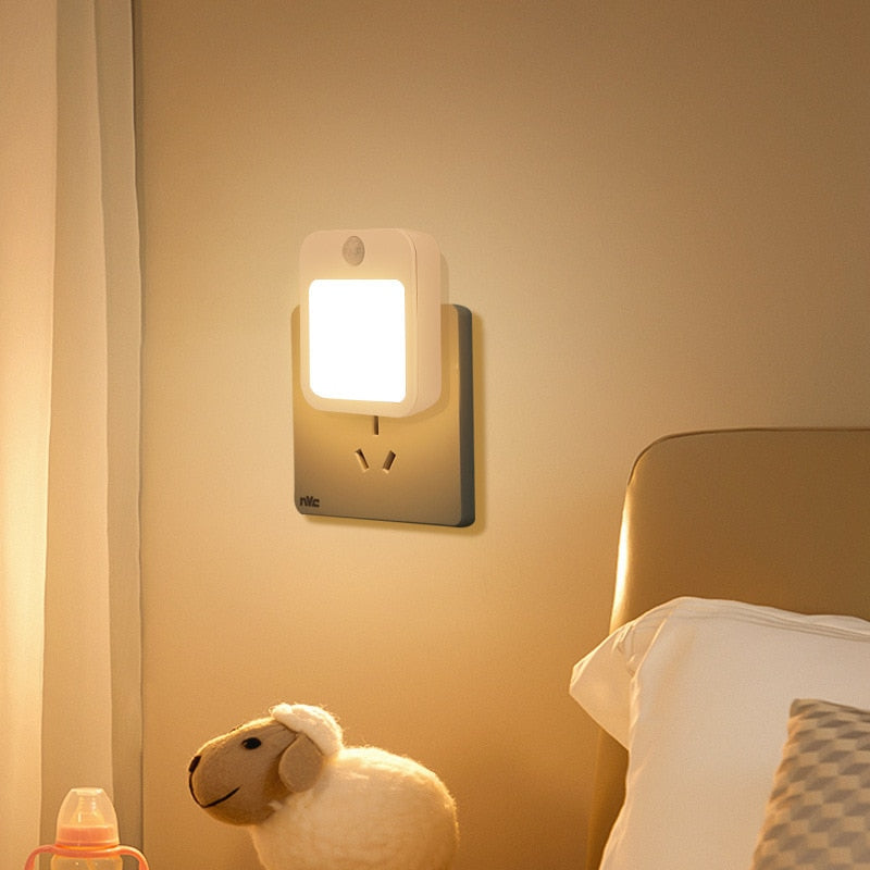 Plug In LED Motion Sensor Night Light.