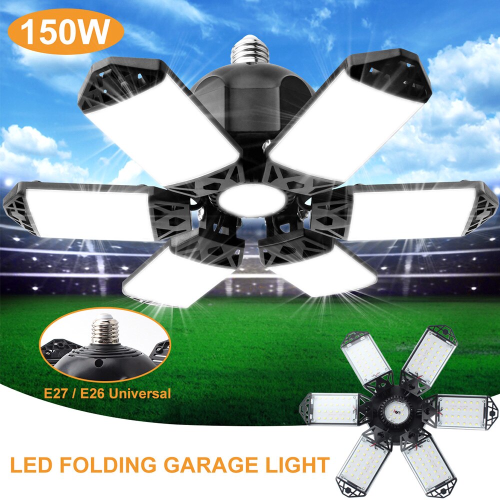 LED 3/5/6/10/12 Adjustable Basement/Storage/Warehouse Lighting With Panels E26/E27.