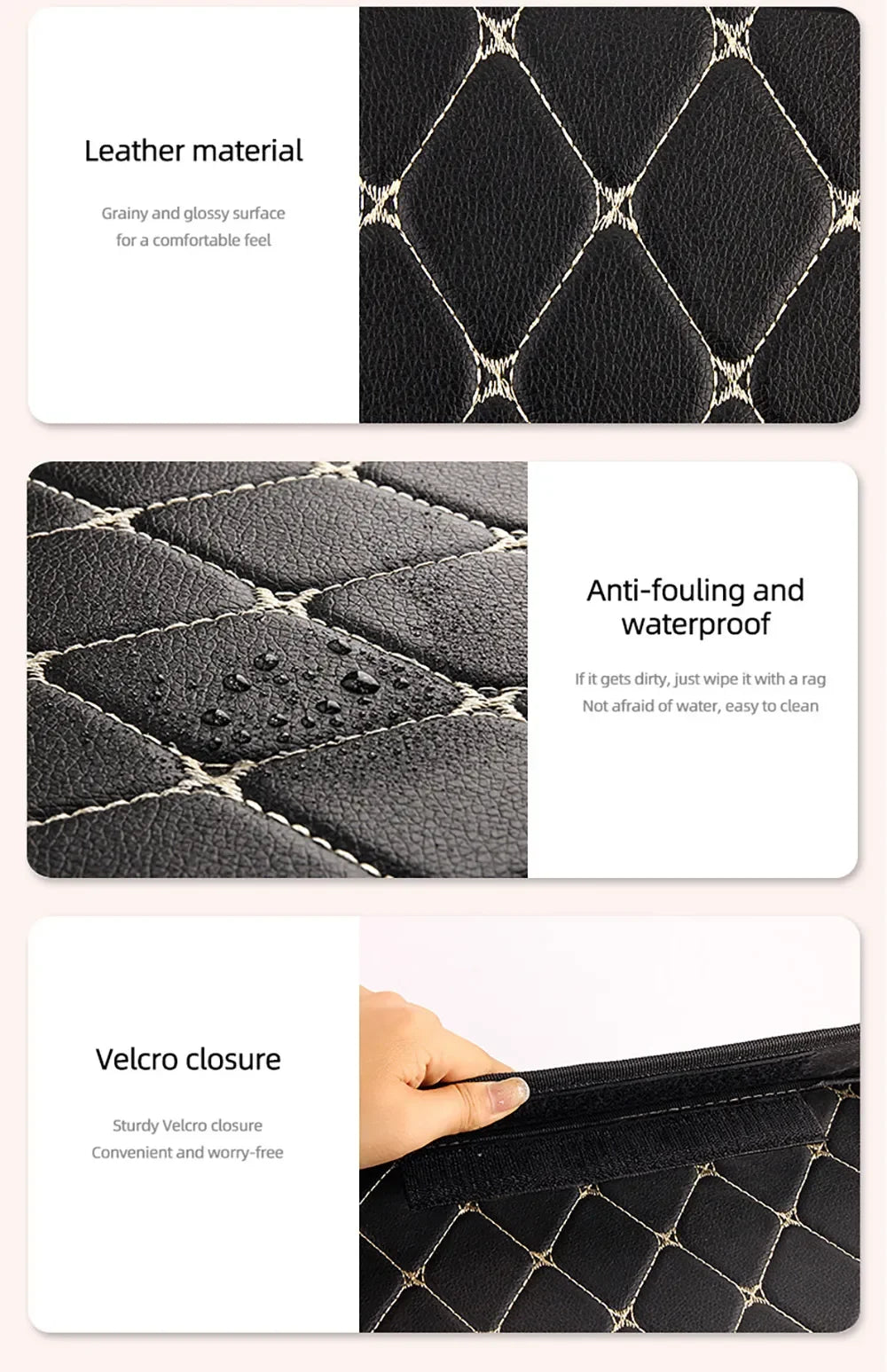 30cm PU Leather Foldable Trunk Storage Box