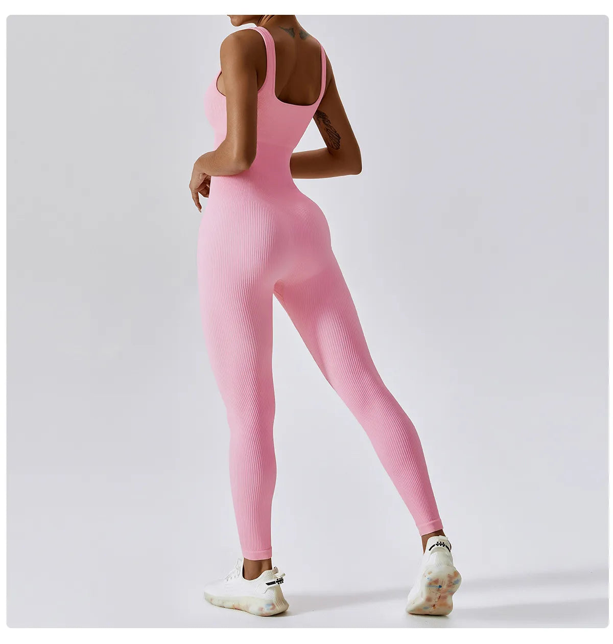 Women's Yoga One Piece Workout Bodysuit With Push up Bra