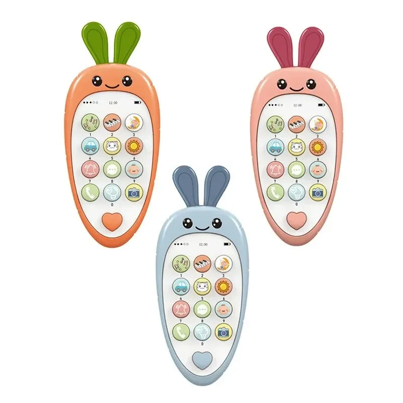 Children's Soft Plastic Music And Light Simulation Mobile Phone