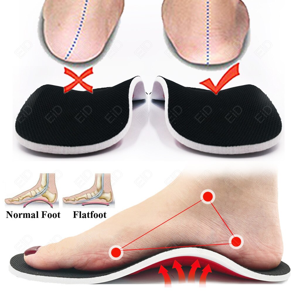 Unisex EiD Premium Orthotic Gel High Arch Support Insoles.