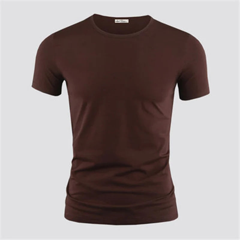 Men's  V Collar Short Sleeved Shirts