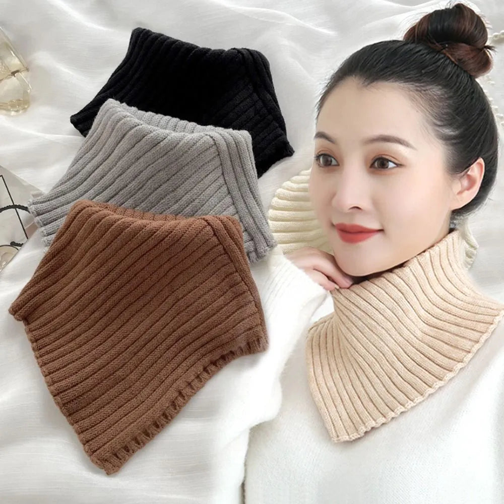 Autumn/Winter Knitted Turtleneck Collar.