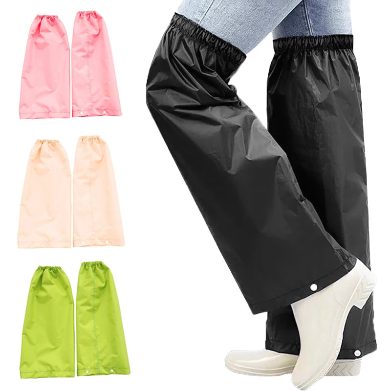1 Pair Waterproof Packable Leg Covers For Hiking And Camping