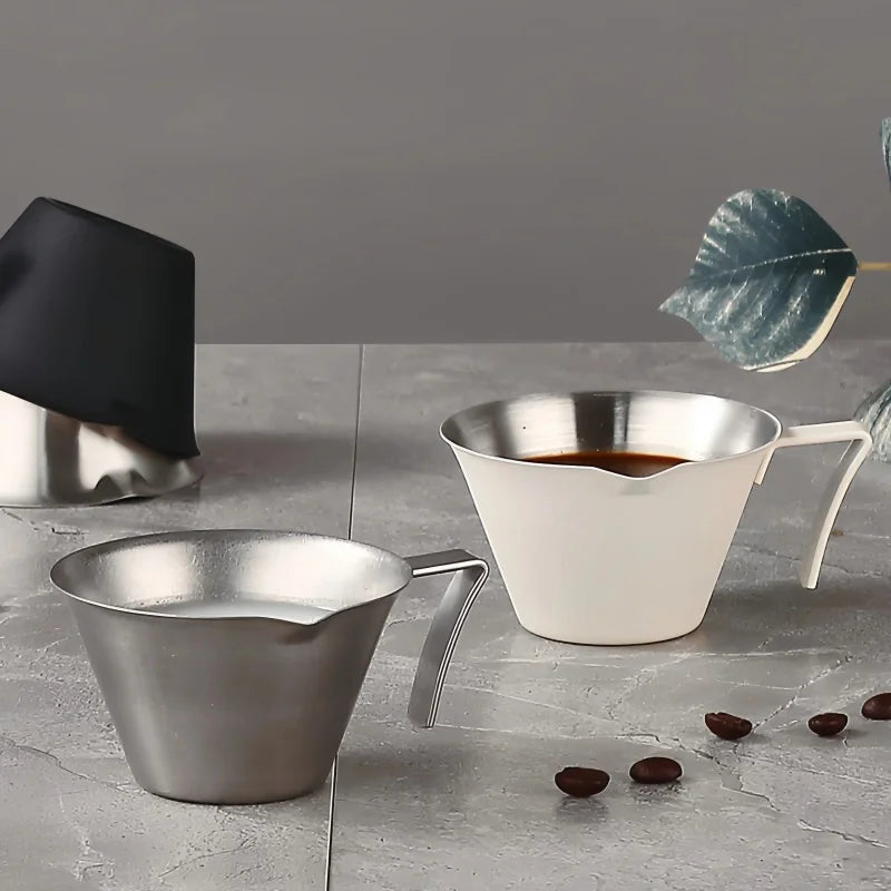 Stainless Steel with Measurement Espresso Extraction Cup
