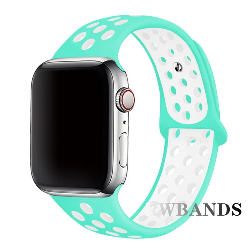 Sport Strap for Apple Watch Band 46mm 44mm 40mm 42-38-41mm 45mm Series 10 9 8 7 6 SE 5 3 Ultra 2 49mm