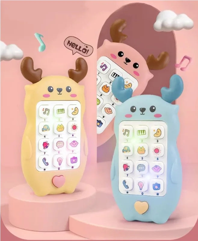 Children's Soft Plastic Music And Light Simulation Mobile Phone