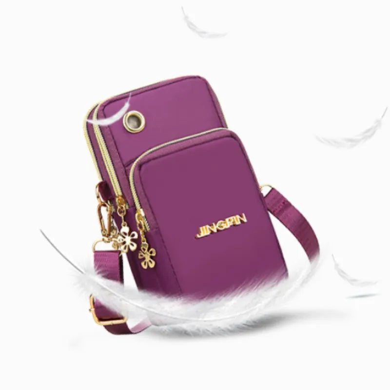 Mobile Phone Crossbody/Shoulder Bag With Headphone Plug.
