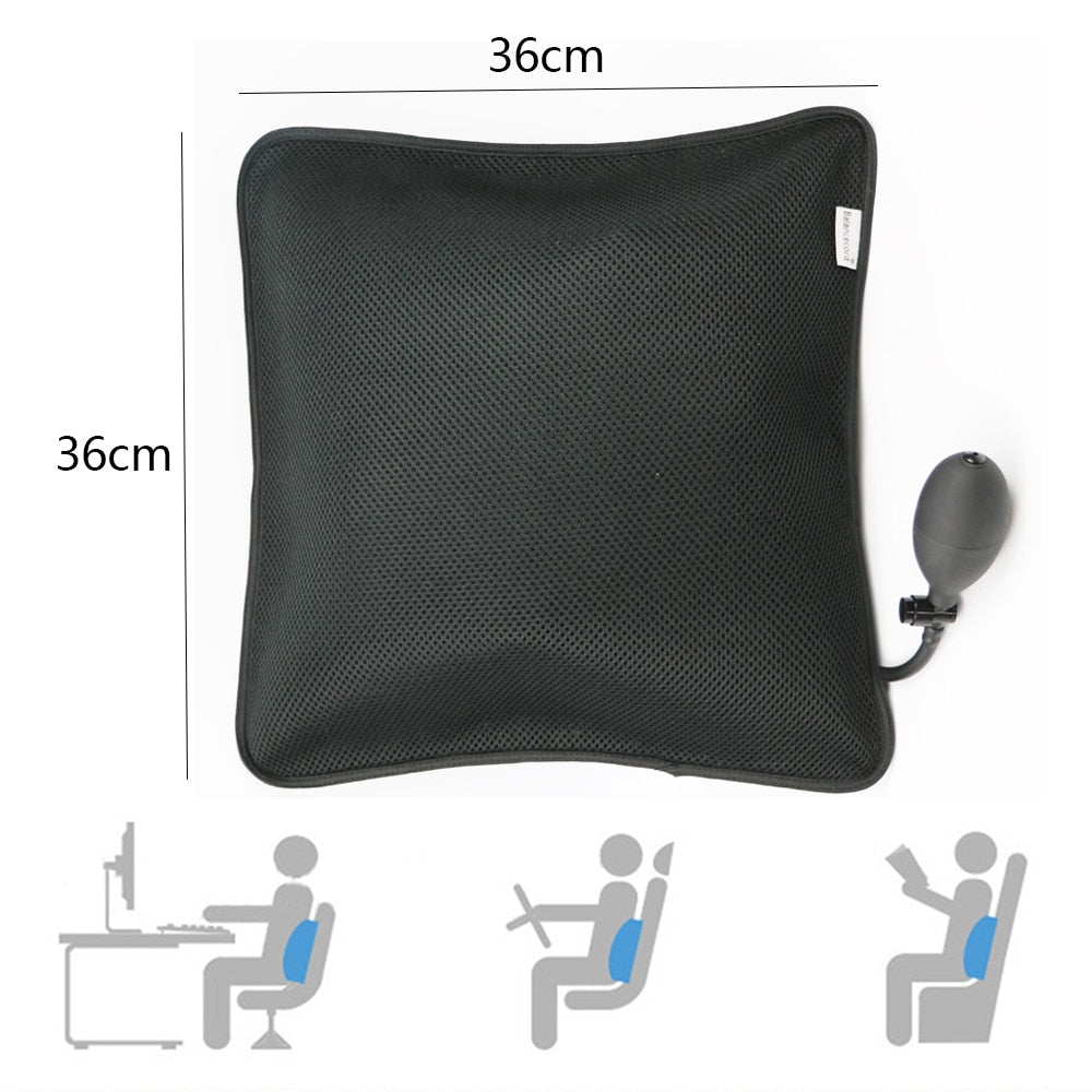 Inflatable Lumbar Support Pillows - Orthopedic Design for Back Pain Relief