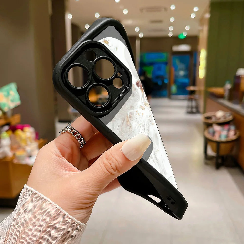 Marble TPU Soft Silicone Case For iPhone 15 16 17 Pro Max