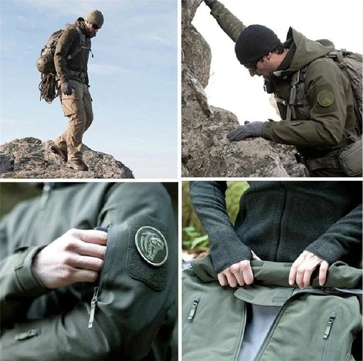 Men Or Women's Waterproof Soft Shell Windbreaker Jacket For Hunting Skiing Or Camping