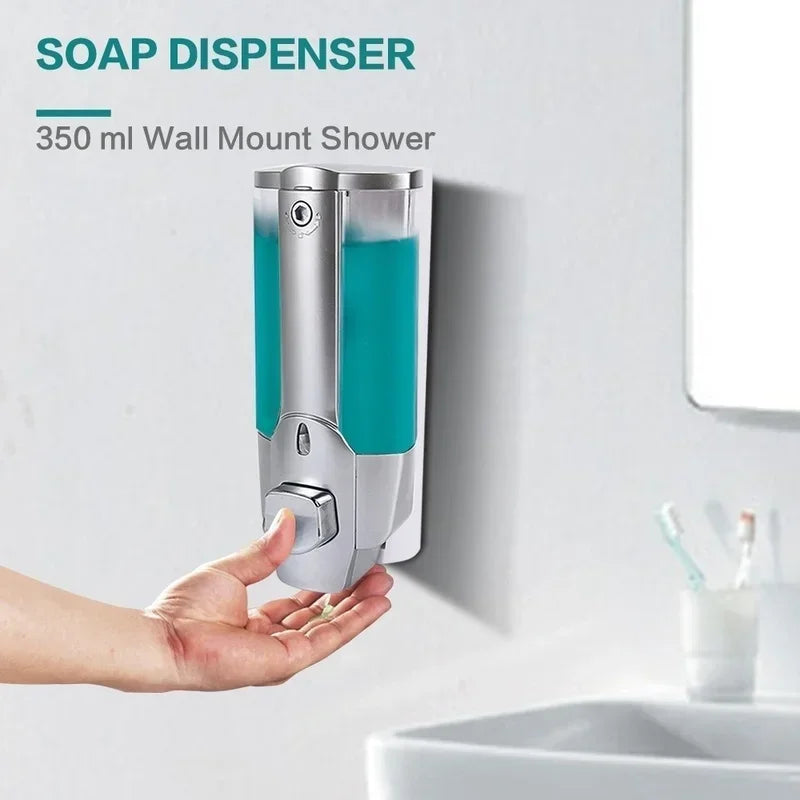 350ml Hand Soap/Shampoo Wall Mount Dispenser