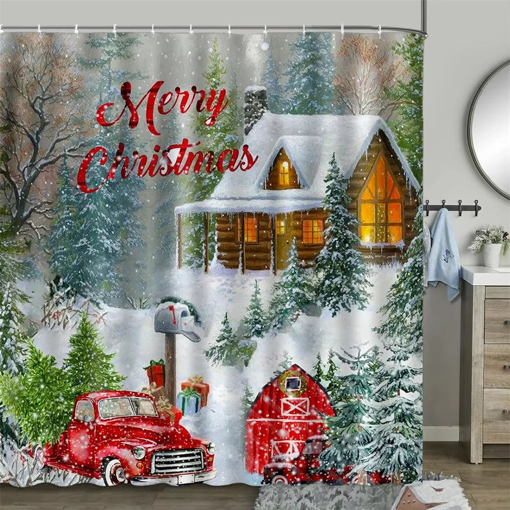 Christmas Shower Curtain
