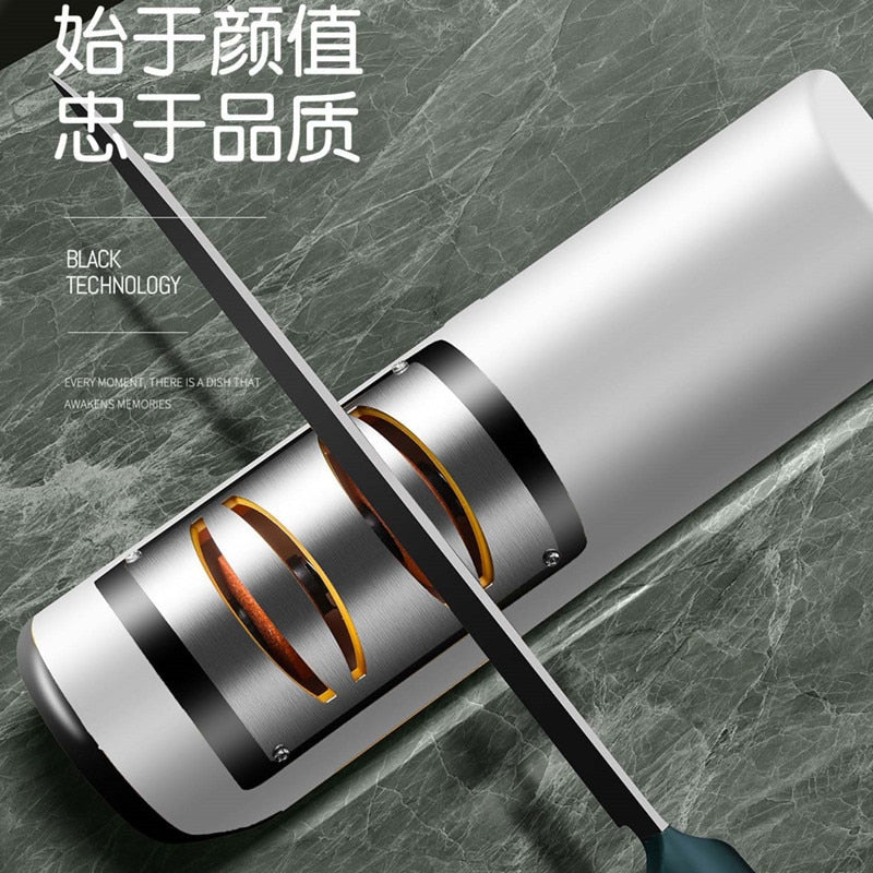 USB Rechargeable Electric Knife Sharpener.