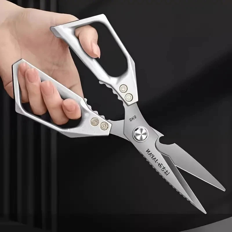 1pc Heavy-Duty Stainless Steel Multi-Purpose Kitchen Shears Scissors