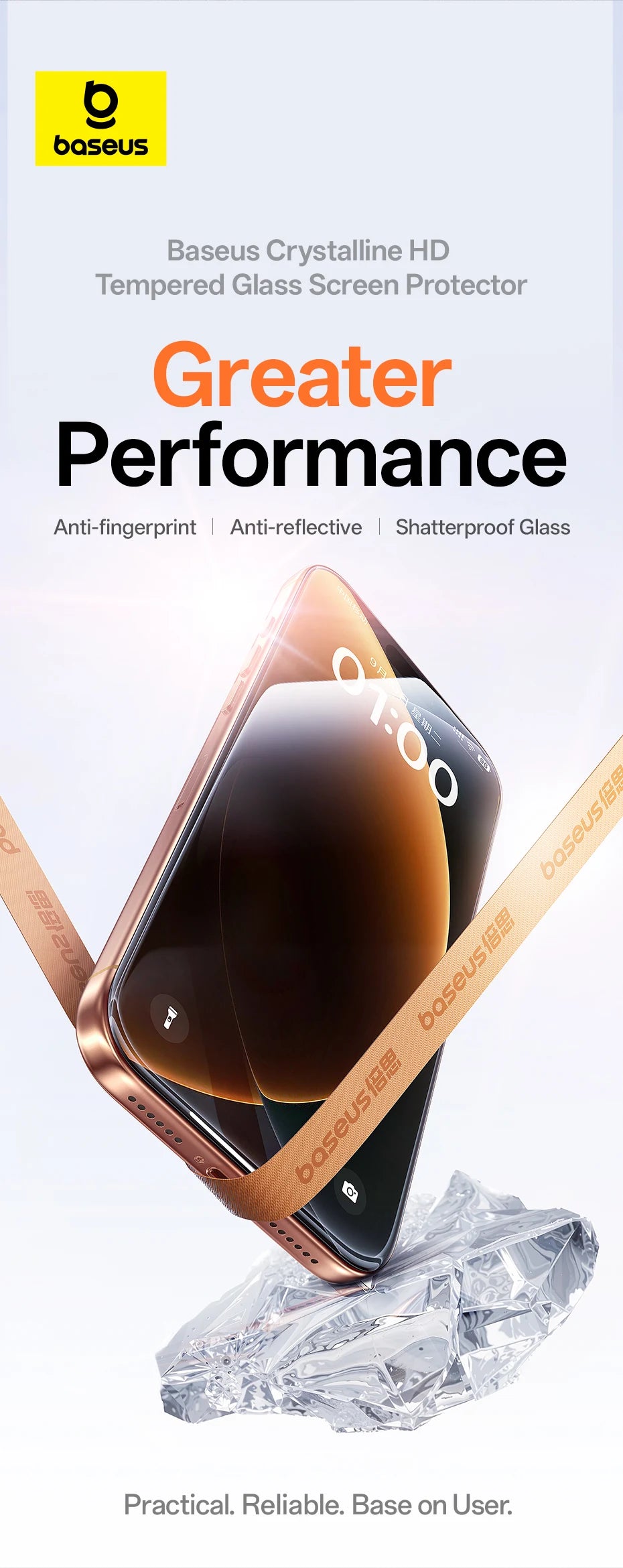 Baseus Tempered HD Screen Protector For iPhone 17 16 15 14 13 12 Pro Max