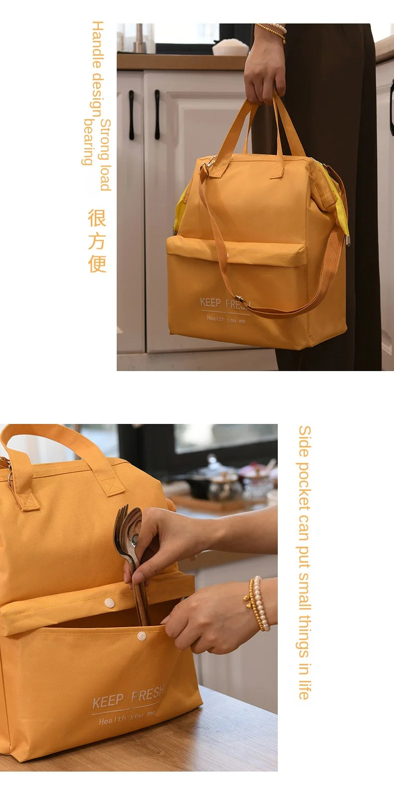 Large Waterproof Insulated Lunch Bag