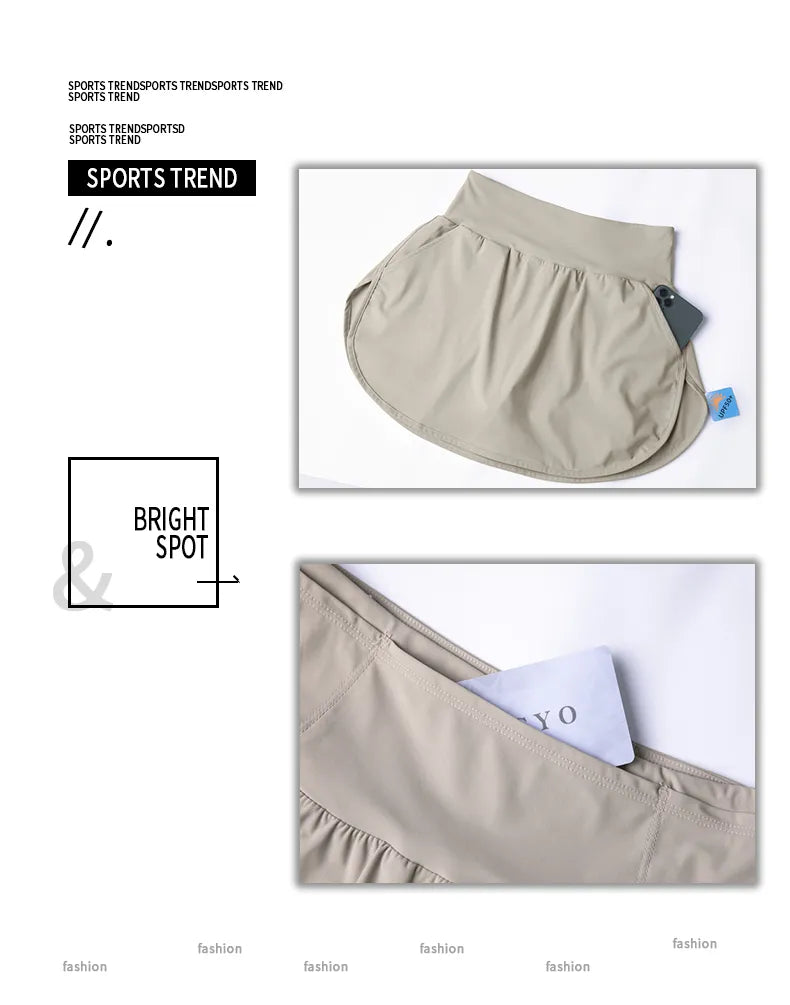 WISRUNING Skort For Badminton Or Tennis