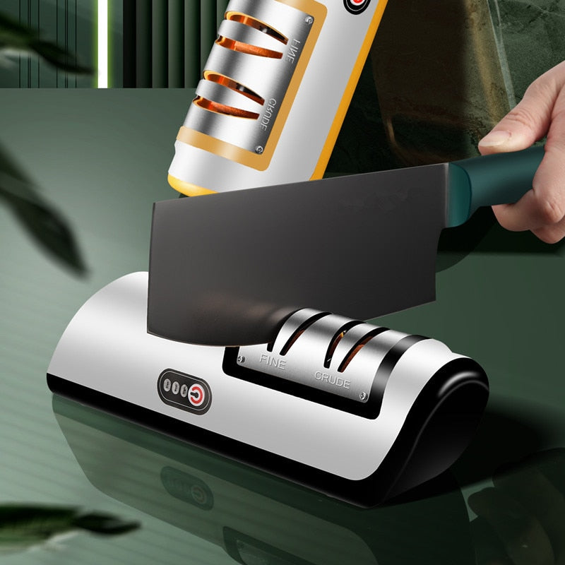 USB Rechargeable Electric Knife Sharpener.