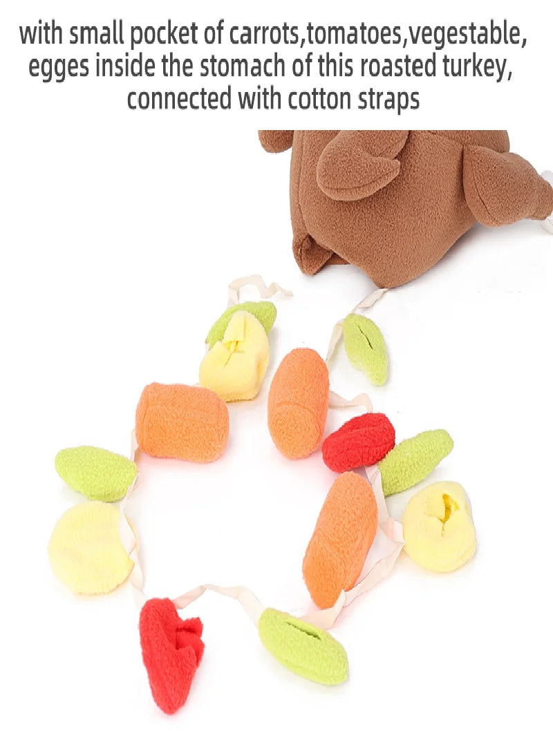Pet Snuffle Roasted Turkey Toy