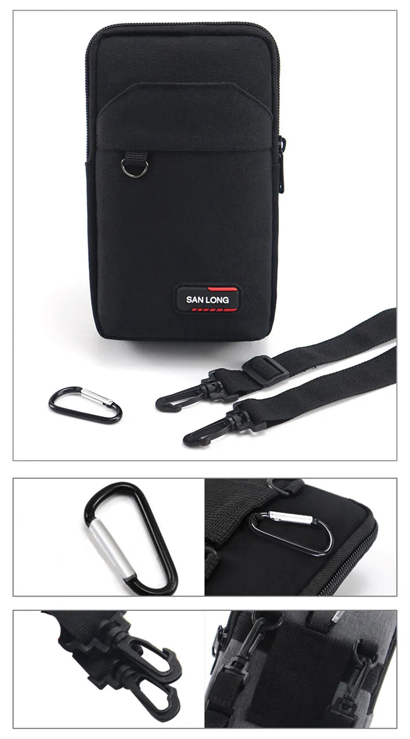 Women or Men's Single/double Layer Waterproof Waist Bag Purse.