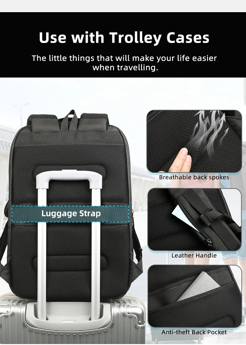 HK Multifunctional Backpacks Fits 17.3" Laptop
