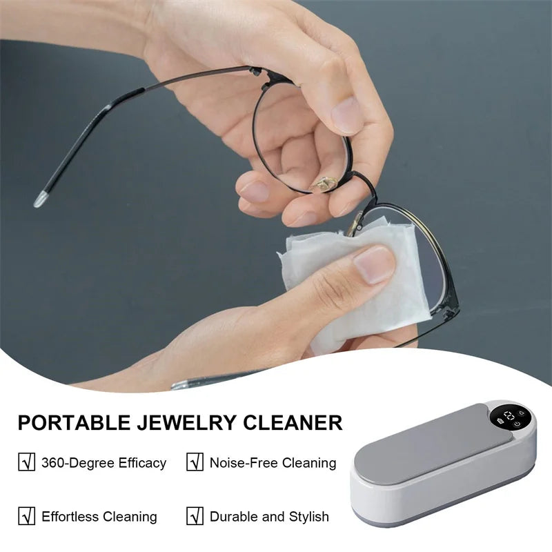 450ML Ultrasonic Portable Cleaning Machine For Glasses Or Jewelry