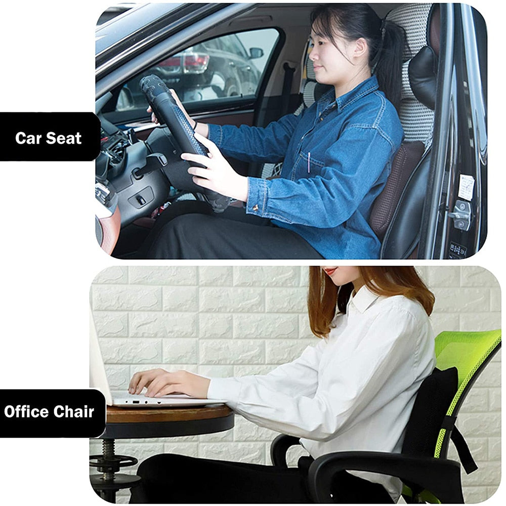 Inflatable Lumbar Support Pillows - Orthopedic Design for Back Pain Relief