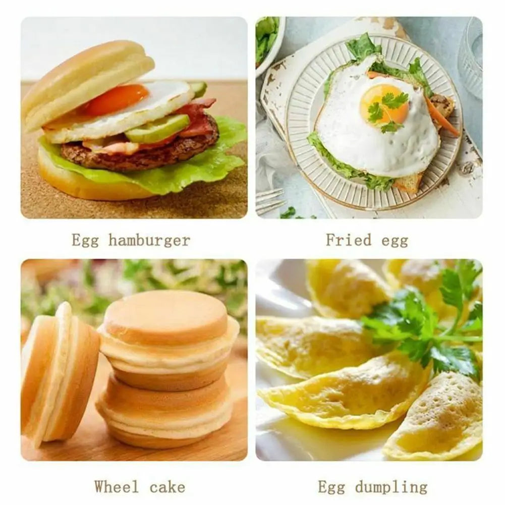 1pc Four-hole Aluminum Non-Stick Omelette/Egg Pan