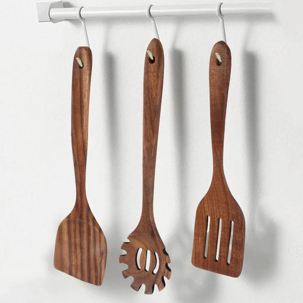 Walnut Wood Cooking Utensils Holder Not Included