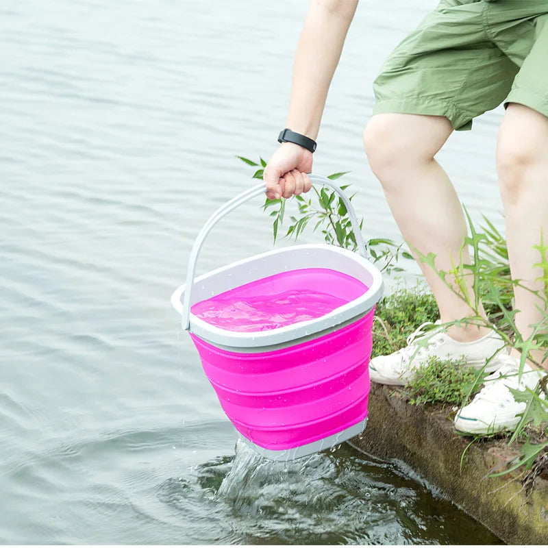 3L/5L/10L Multi-purpose Silicone Folding Bucket
