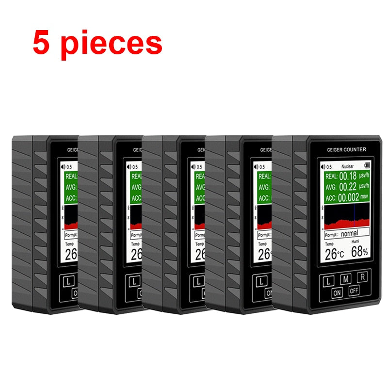 BR-9B XR-1 Nuclear Radiation Detector Color Display Screen Geiger Counter Personal Dosimeter Marble Detectors Beta Gamma X-ray