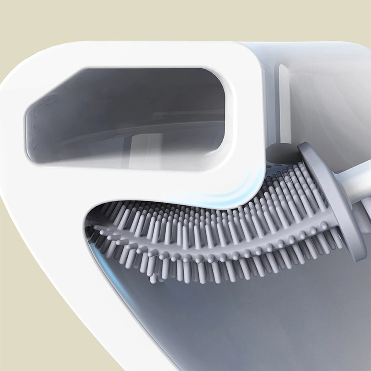 Silicone Toilet Brush Set with Holder