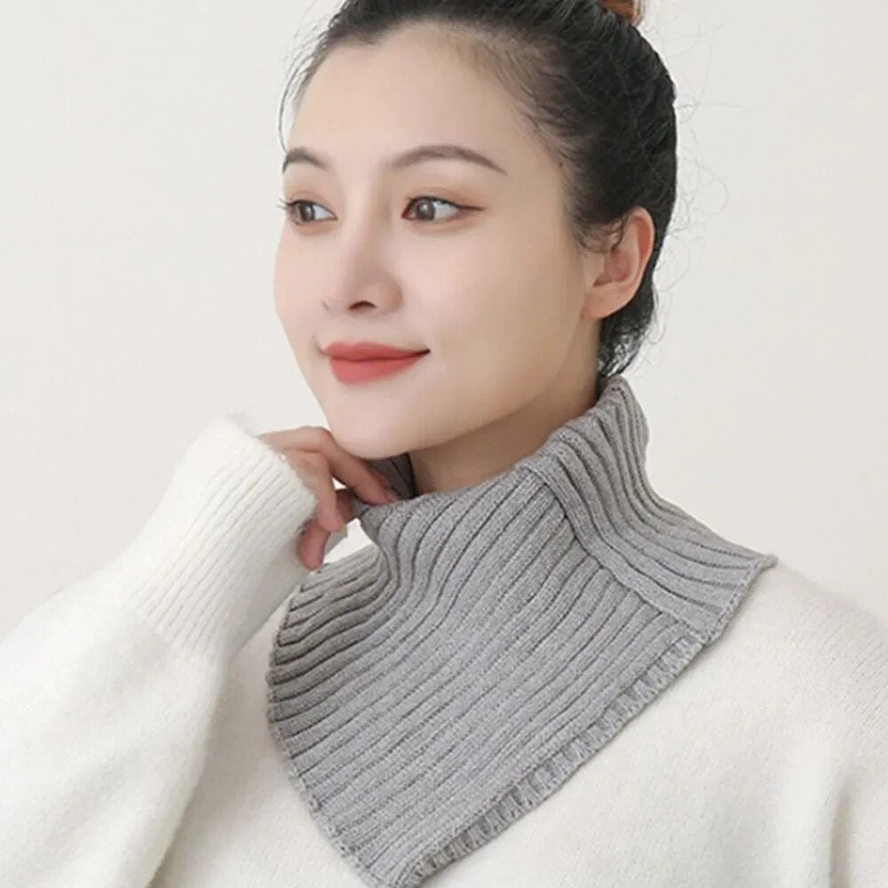 Autumn/Winter Knitted Turtleneck Collar.