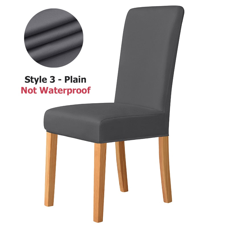 Waterproof And Non Waterproof Elastic Dining Chair Covers.
