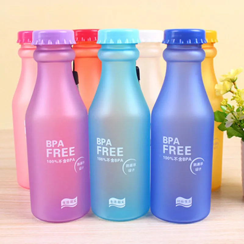 550ML BPA Free Screw Top Water Bottle For Travel, Sports OR Camping.