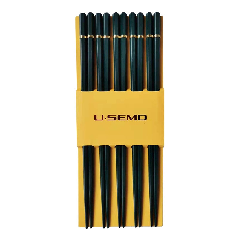 5 Pairs of reusable metal chopsticks