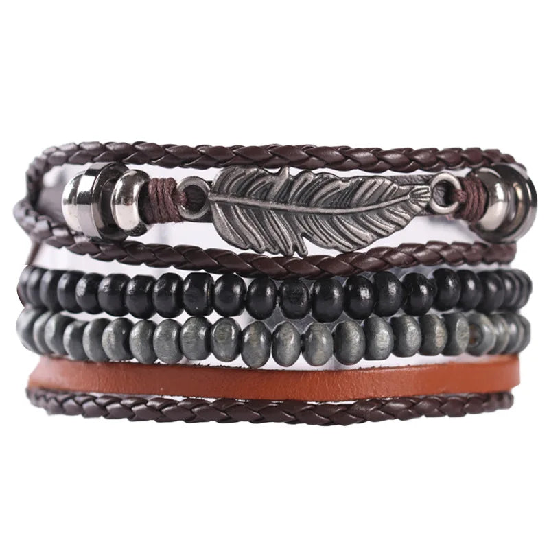 Multi-layer Elastic Buddha Beaded Bracelets
