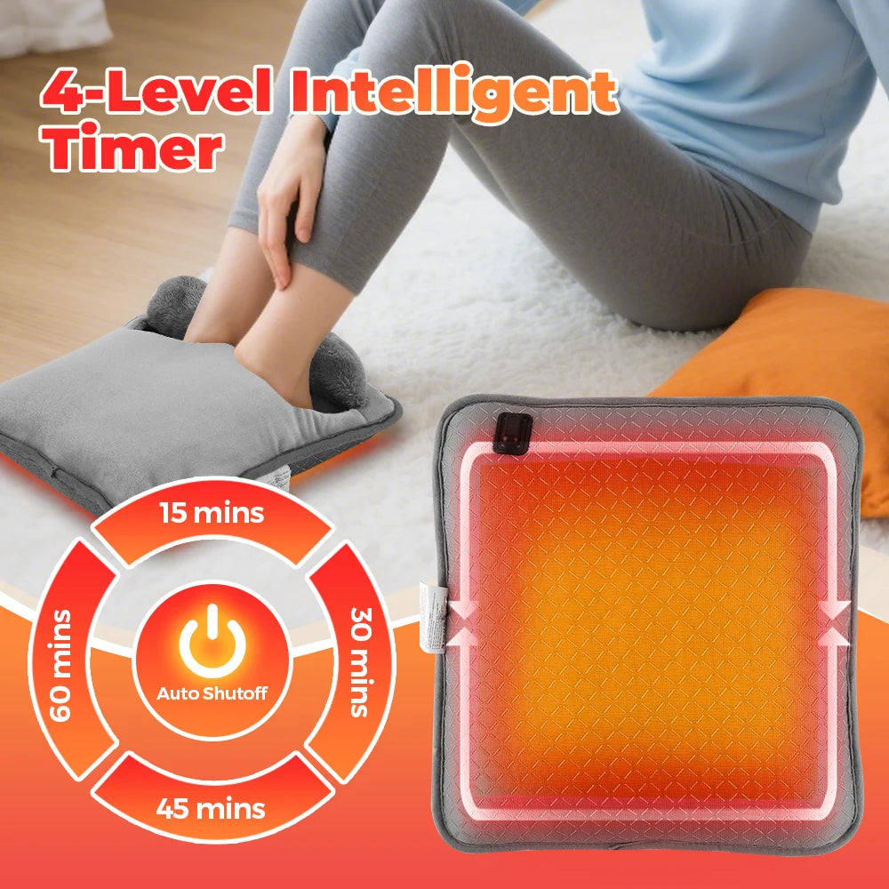 Heating Foot Pad With Timer And 4 Levels Of Heat