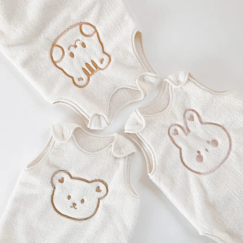 Baby Sleeveless Flannel Sleep Top