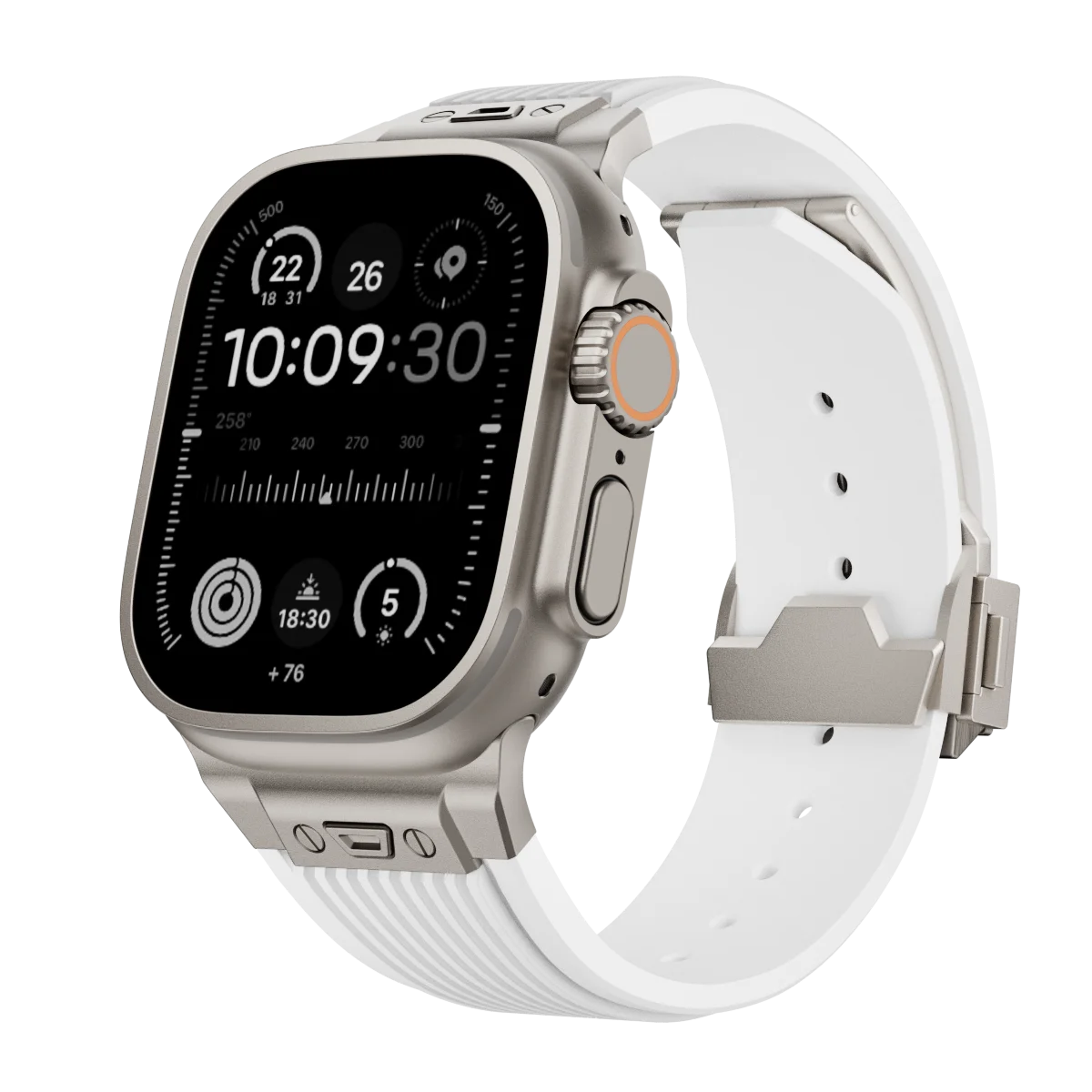 Silicone Sports Strap for Apple Watch Ultra 2/1 49mm Series 9 8 7 45mm 44mm Or IWatch 6 5 4 3 Se 44mm 42mm