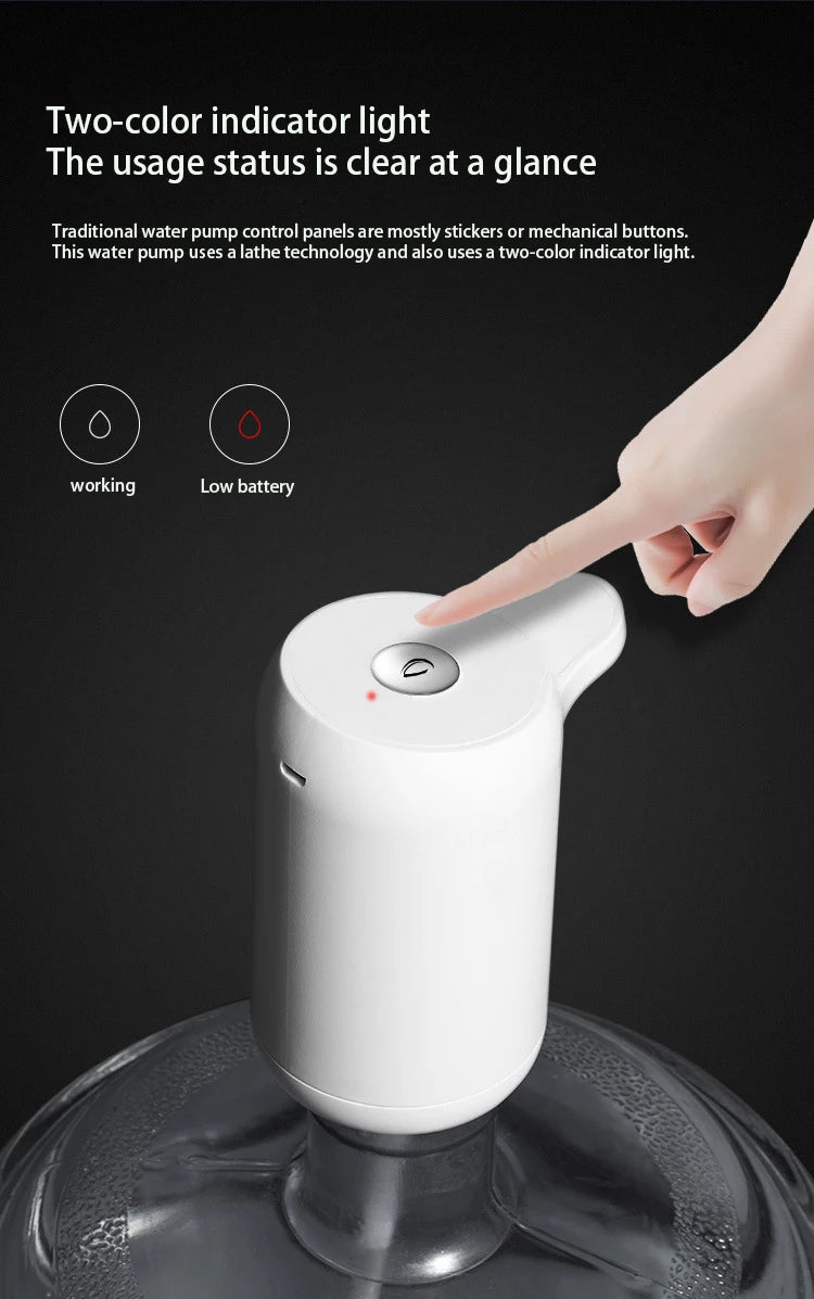 Mini Automatic USB Charge Water Dispenser Bottle Pump
