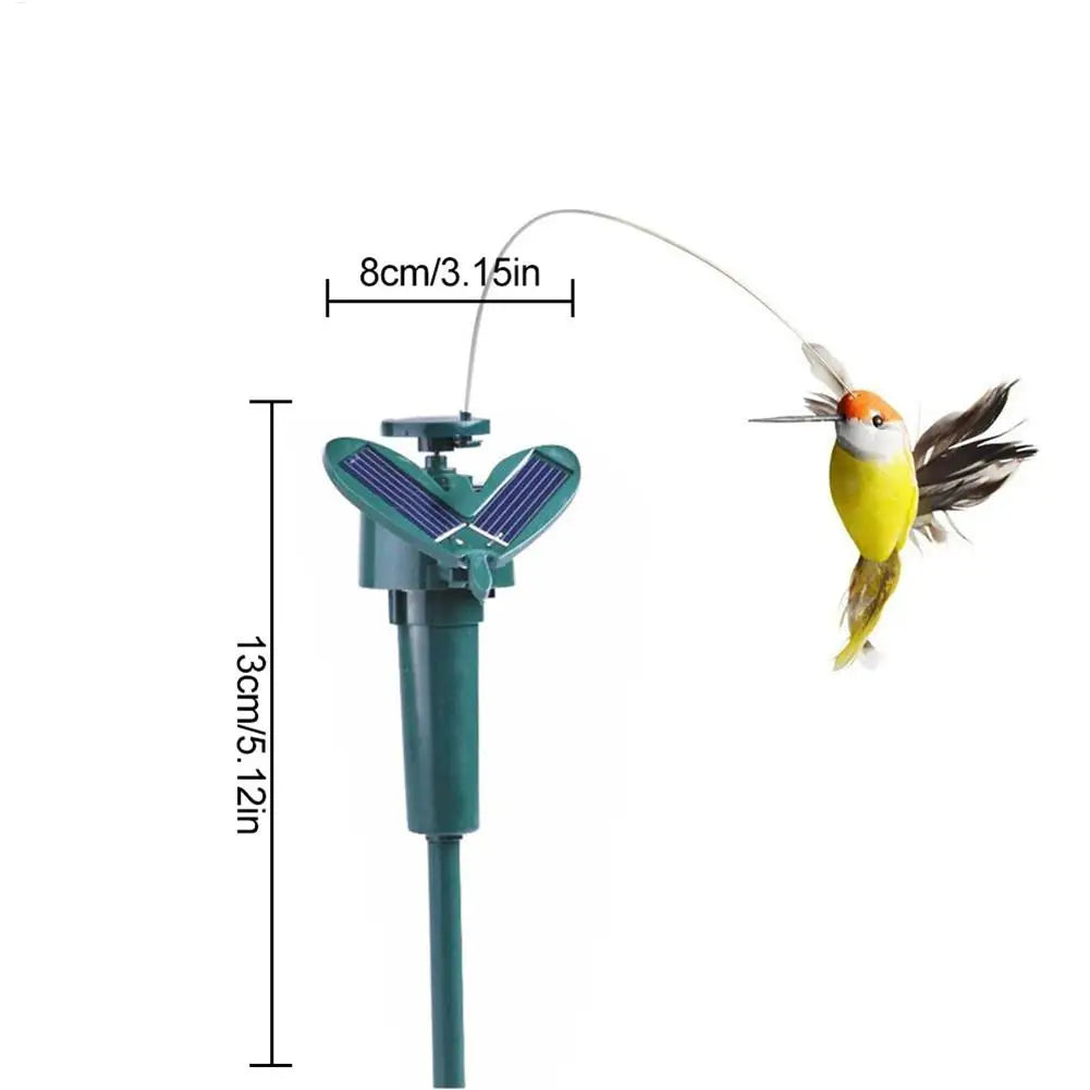 1pc Solar Rotating Hummingbird Bird Garden Stake