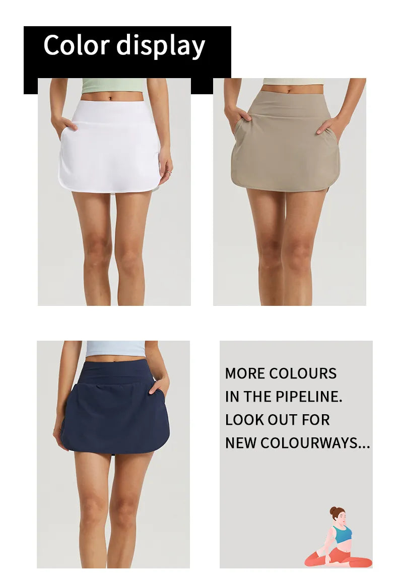 WISRUNING Skort For Badminton Or Tennis