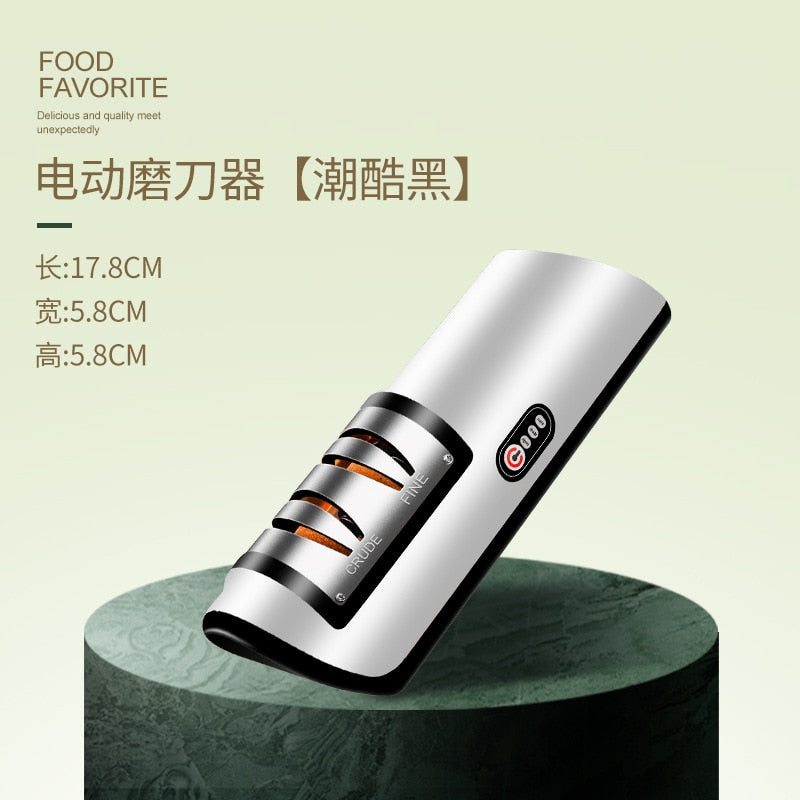 USB Rechargeable Electric Knife Sharpener.