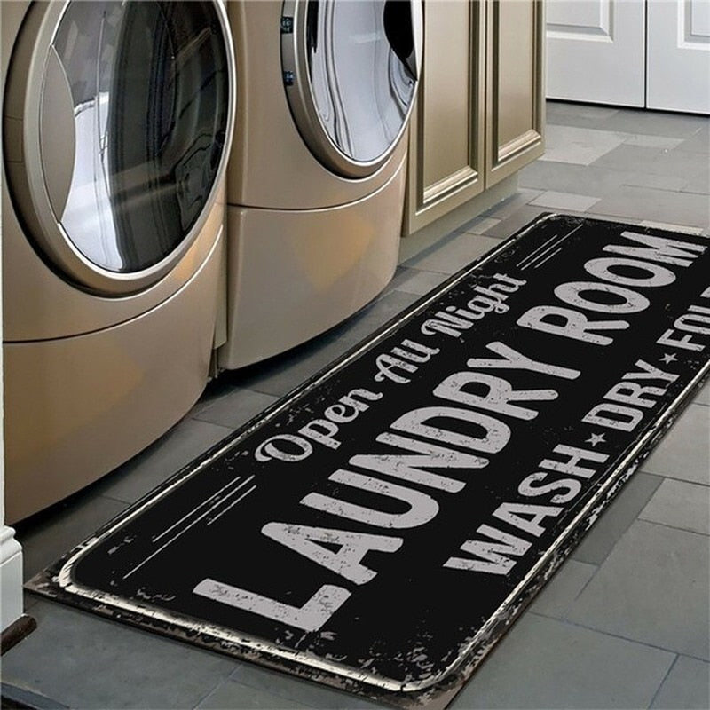 Laundry Room Non-Slip Floor Mat.