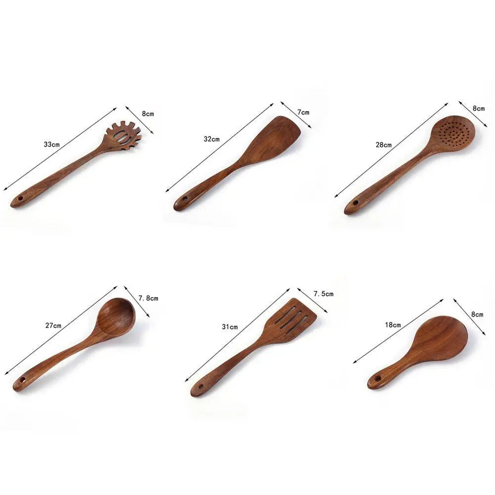 Walnut Wood Cooking Utensils Holder Not Included